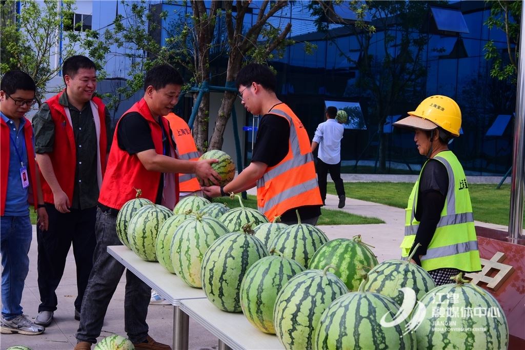 嘉平镇乡村振兴工作队暖心慰问 为重庆枢纽港产业园建设者送清凉