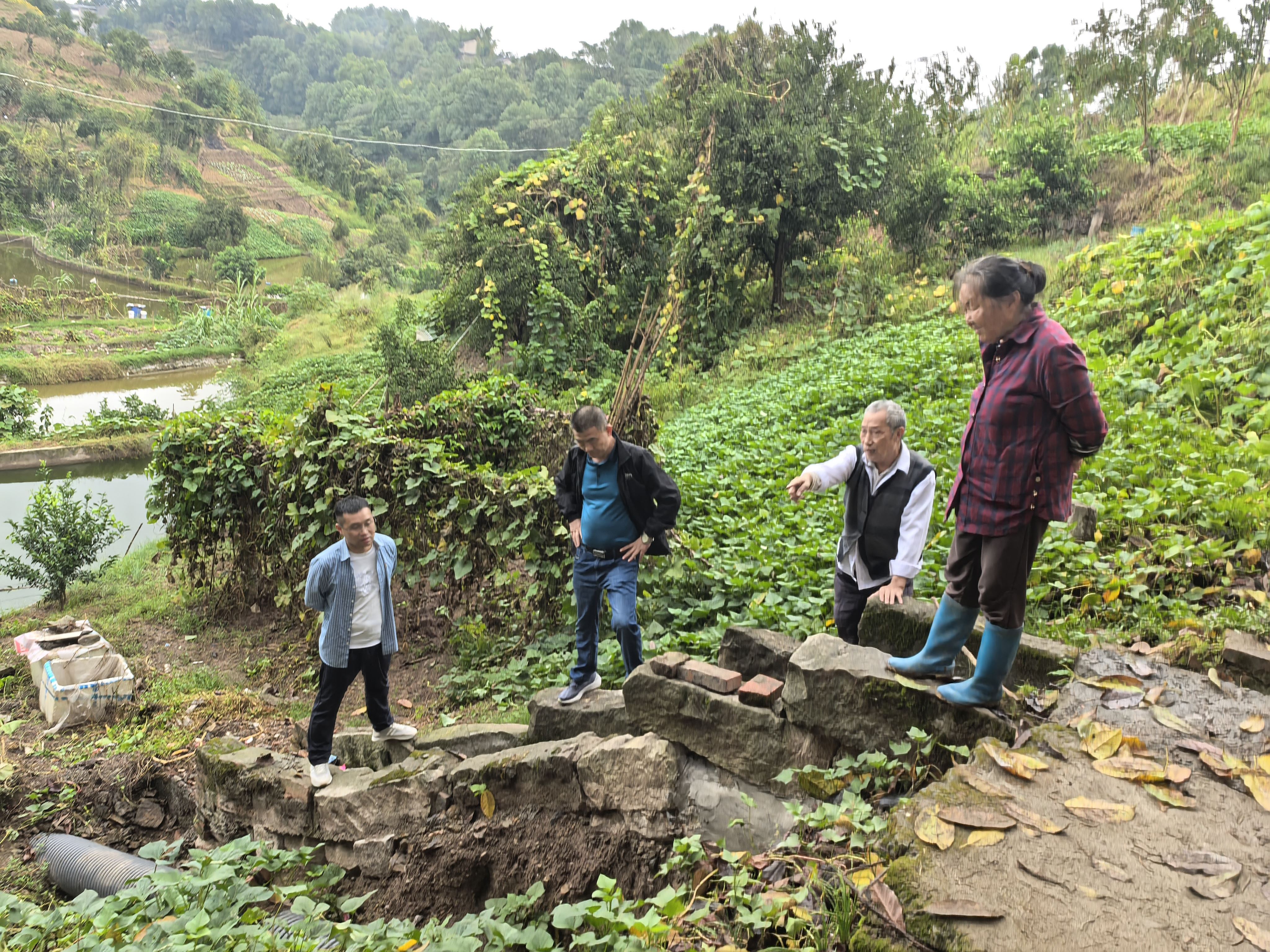 蔡家镇开展排污检查