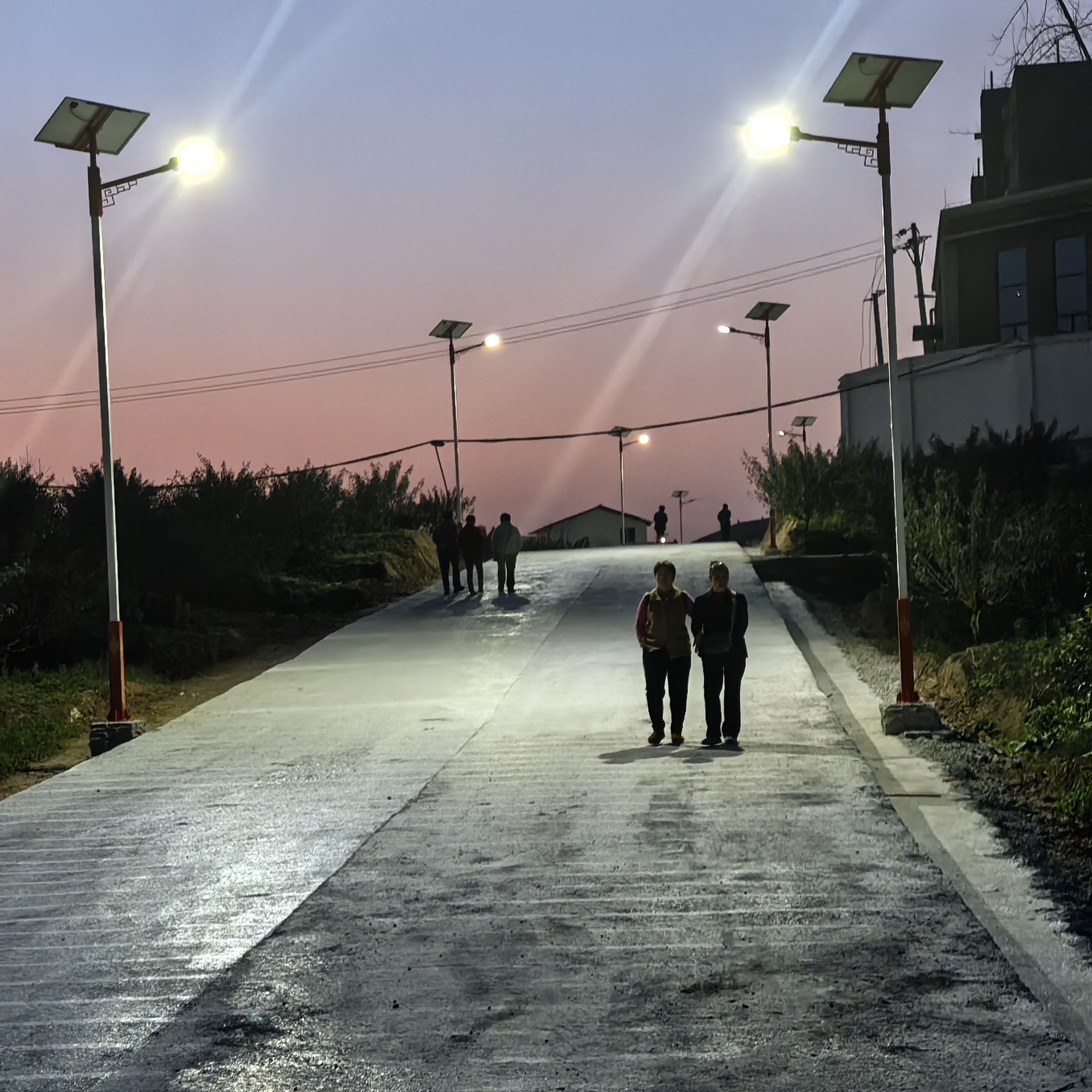 龙华镇双溪村开展和美乡村建设 路灯照亮回家路